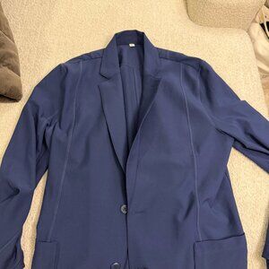 Buki Collection Navy Technical Blazer Stretch Performance